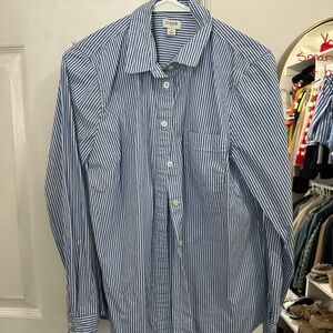 J. Crew Blue Striped Shirt